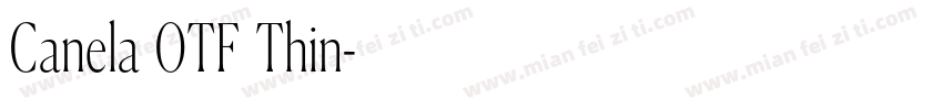 Canela (OTF) Thin字体转换